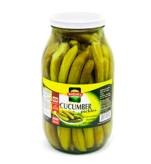 "JAR" Cucumber Pickles "BARAKA" 3000g x 4